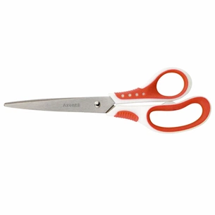 Ножиці Axent Shell, 21 cm, white and red (6305-06-A) изображение 1