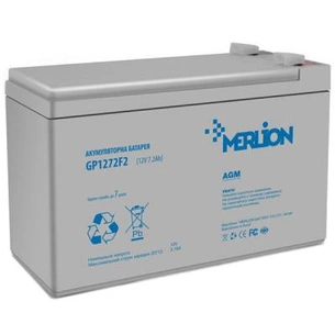 Батарея до ДБЖ Merlion 12V-7.2Ah (GP1272 F2) зображення 1