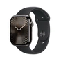 Смарт-годинник Apple Watch Series 10 GPS + Cellular 46mm Slate Titanium Case with Black Sport Band - S/M (MWYD3QH/A) - зменшене зображення 1