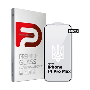Скло захисне Armorstandart Pro 3D LE Apple iPhone 14 Pro Max Black (ARM65656) зображення 1