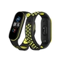 Ремінець до фітнес браслета BeCover Nike Style для Xiaomi Mi Smart Band 5 Black-Green (705152) - зменшене зображення 1