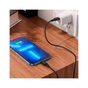 Дата кабель USB-C to Lightning 1.0m Cool silicone PD 20W X90 black HOCO (6931474788382) - зменшене зображення 6