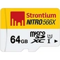 Карта пам'яті Strontium Flash 64GB microSDXC class 10 UHS-1 NITRO 566X (SRN64GTFU1R) - зменшене зображення 1