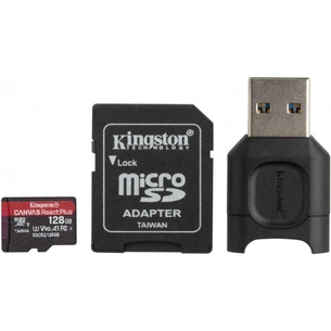 Карта пам'яті Kingston 128GB microSDXC class 10 Canvas React+ (MLPMR2/128GB) зображення 1
