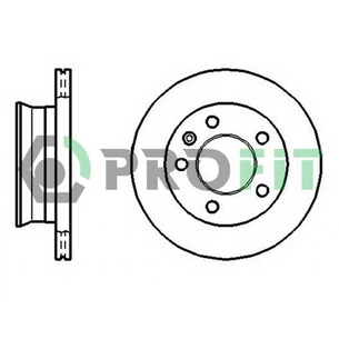 Гальмівний диск Profit 5010-1013 зображення 1