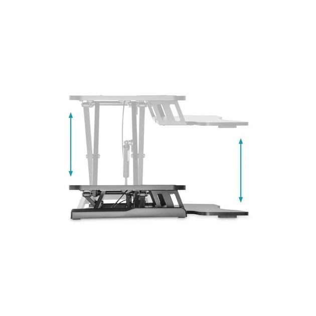 Столик для ноутбука Digitus Ergonomic Workspace Riser, 11-46cm, black (DA-90380-1) - изображение 11