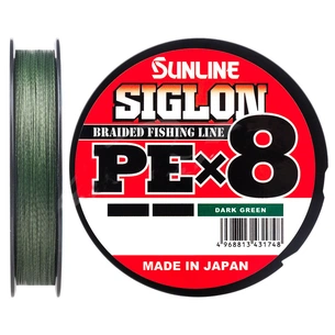 Шнур Sunline Siglon PE х8 300m 8.0/0.483mm 100lb/50.0kg Dark Green (1658.10.52) изображение 1