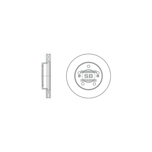 Гальмівний диск HI-Q SD3024 - зображення 1