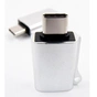 Перехідник OTG USB 2.0 AF to USB-C grey Dengos (ADP-019) - зменшене зображення 1