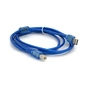 Кабель для принтера USB 2.0 AM/BM 1.8m ferrite blue Ritar (YT-AM/BM-1.8TBL) - зменшене зображення 1