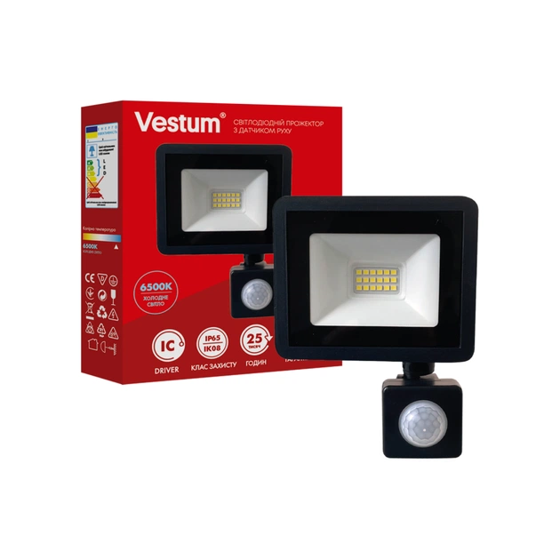 Прожектор Vestum LED 20W 6500K 180-260V IP65 (1-VS-3020) - зображення 1