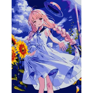 Картина по номерам Santi Літній день. Аніме 30*40 см (954369) зображення 1