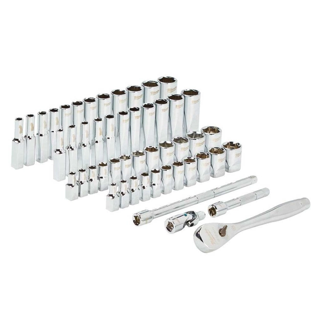 Набір торцевих головок Milwaukee 1/4", 50шт, з тріскачкою, кейс (4932464944) - picture 4