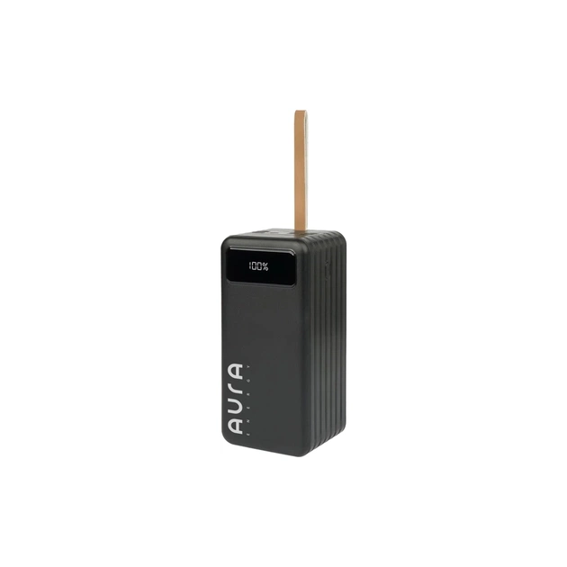 Батарея універсальна AURA NRG-P80 80000mAh 22.5W Black (PBANRG-P80B) - зображення 1