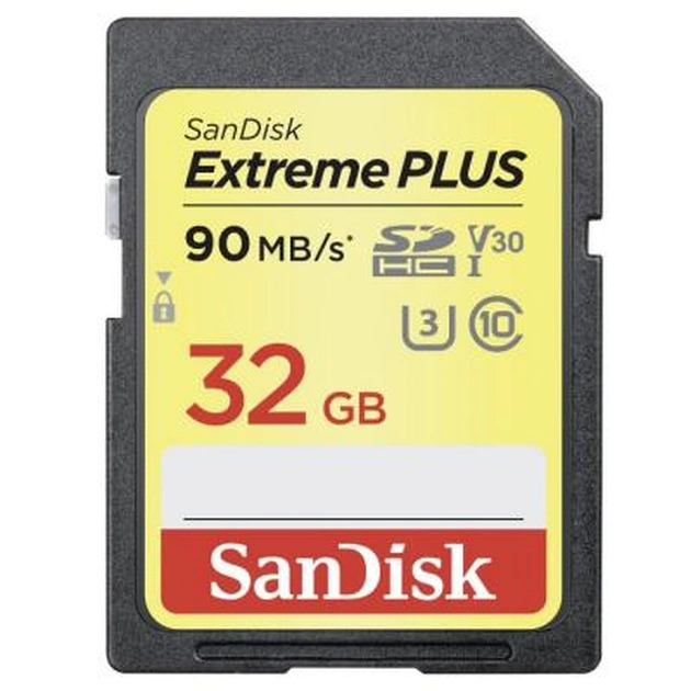 Карта пам'яті SanDisk 32GB SDHC class 10 V30 UHS-I U3 4K Extreme (SDSDXWF-032G-GNCIN) - изображение 1