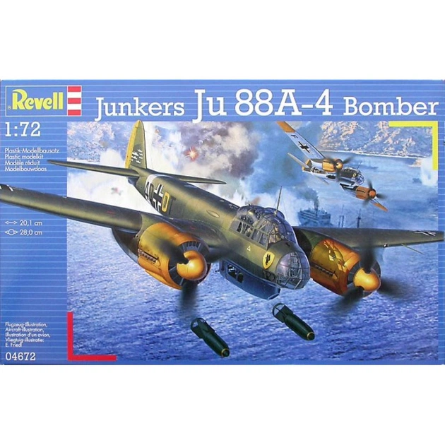 Збірна модель Revell Літак Junkers Ju88 A-4 Bomber 1:72 (4672) - изображение 1
