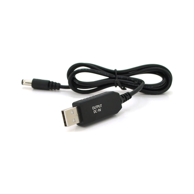 Кабель питания USB to DC 5.5x2.5mm/(5.5x2.1mm) 9V 1.0m OEM Voltronic (KPFR/5-9) - изображение 1