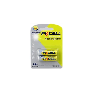 Акумулятор AA R6 2000mAh 1.2V NiMH Rechargeable Battery, 2шт/бл PkCell (PC/AA2000-2BR) зображення 1