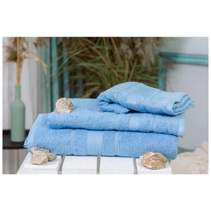 Рушник MirSon набір банний 5002 SoftNess Cornflower 50x90, 70x140, 100x150 (2200003182620) зображення 1