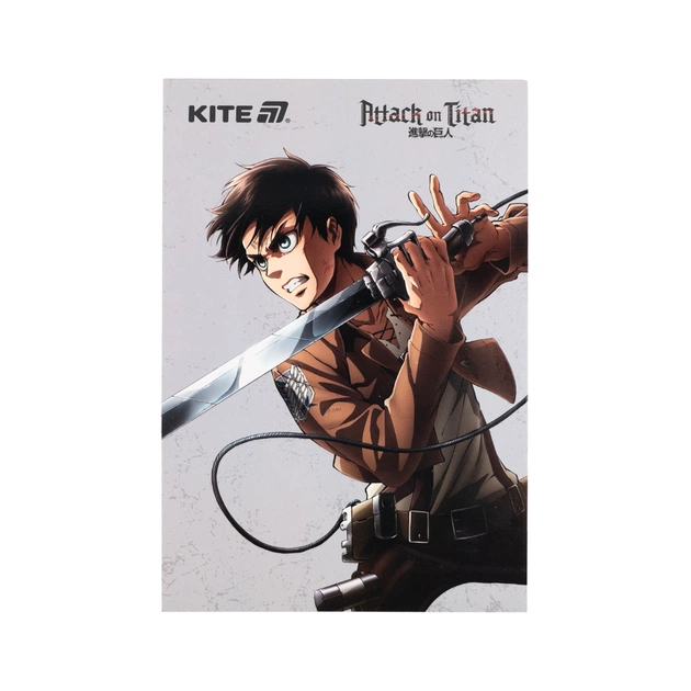 Блокнот Kite Attack on Titan A5, 50 листов, клетка (AT25-194) - изображение 1