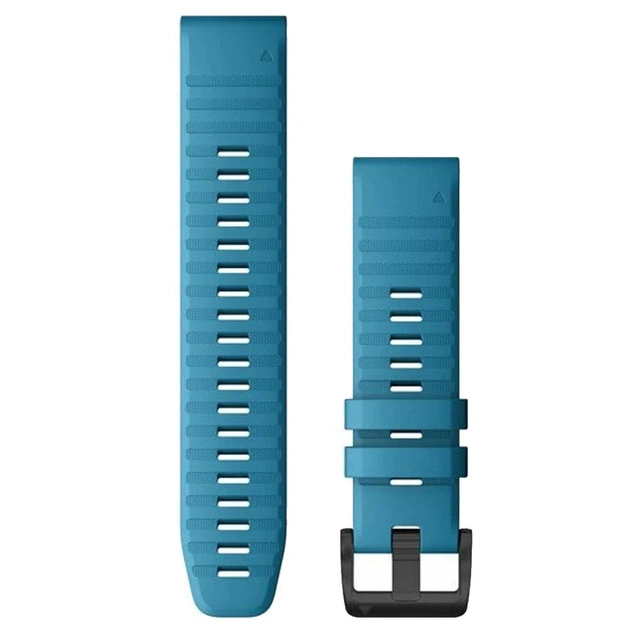 Ремінець до смарт-годинника Garmin quatix 6 22mm QuickFit Cirrius Blue Silicone (010-12863-20) - изображение 1