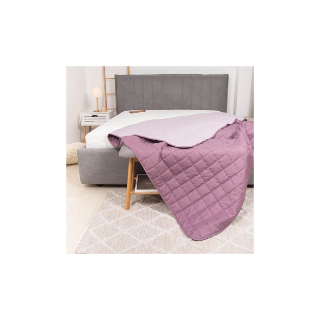 Покривало Viluta стьобане двустороннє Дует Пудрова троянда 210х240 (duet_pudtroyanda_210x240) - picture 8