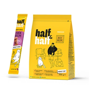 Сухий корм для кішок Half&Half для дорослих котів із яловичиною (2700000045343) зображення 1