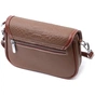 Сумка Vintage Жіноча з фактурним клапаном з натуральної шкіри Коричнева (22621) - зменшене зображення 2