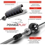 Скакалка PowerPlay 4210 швидкісна Чорна (PP_4210_Black/Red) - зменшене зображення 6