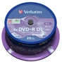 Диск DVD Verbatim 8.5Gb 8x CakeBox 25шт Matt Silver (43757) - зменшене зображення 1