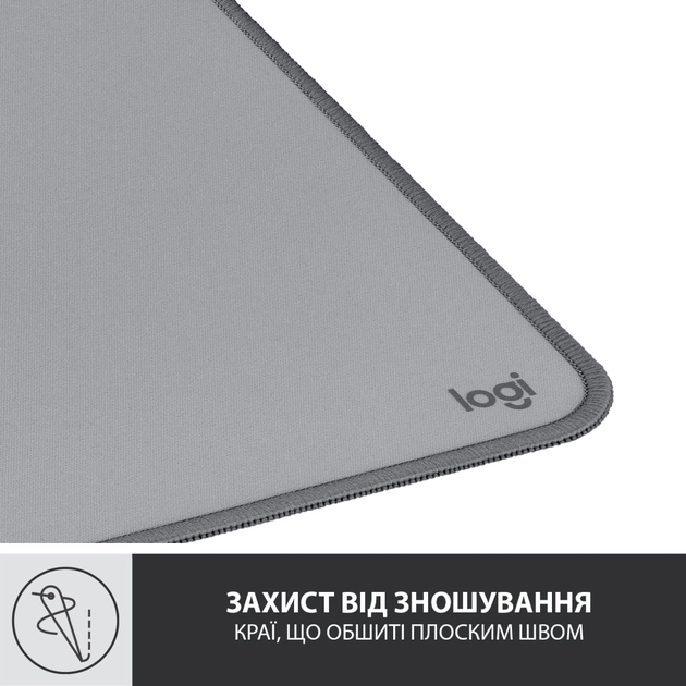 Килимок для мишки Logitech Desk Mat Studio Series Mid Grey (956-000052) - picture 6