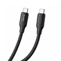 Дата кабель USB-C to USB-C 1.0m 3A 60W TPE embossed black ColorWay (CW-CBPDCC101-BK) - зменшене зображення 2