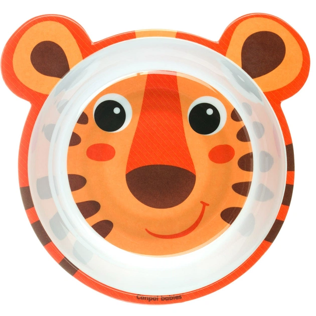 Тарілка дитяча Canpol babies антипідслизгова з вушками 490 мл Помаранчева (4/520_ora) - picture 2