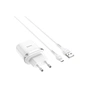 Зарядний пристрій HOCO C12Q Smart QC3.0 charger set(Micro) White (6931474716286) - зменшене зображення 1