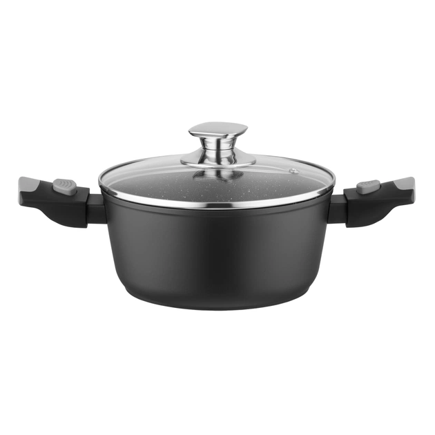 Кастрюля Ardesto Gemini Bari, 2.5л, алюміній, чорний (AR1925AC) - изображение 1