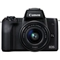 Цифровий фотоапарат Canon EOS M50 15-45 IS STM Kit black (2680C060) - зменшене зображення 1