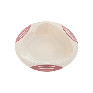 Тарілка дитяча Lionelo на присосці, рожевий-сірий (A0525) picture 1