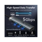 Концентратор Vention USB-C 5-in-1 3xUSB 3.0 + HDMI 4K60Hz + USB-C PD100W gray (TGMHB) - зменшене зображення 7