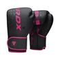 Боксерские перчатки RDX F6 Matte Pink 10 oz (BGR-F6MP-10OZ) - уменьшенное изображение 2