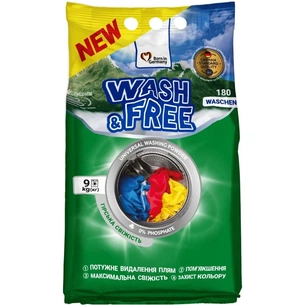 Пральний порошок Wash&Free Universal Гірська свіжість 9 кг (4823128004929) зображення 1