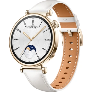 Смарт-годинник Huawei WATCH GT 4 41mm Classic White Leather (55020BJB) зображення 1