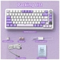 Клавіатура Attack Shark X85PRO RGB Wireless/Bluetooth/USB UA Lavender (X85PROL_AS) - зменшене зображення 9