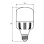 Лампочка Eurolamp E27 (LED-HP-30276) - зменшене зображення 3