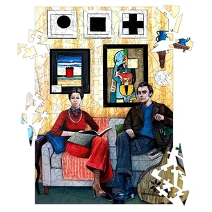 Пазл дерев`яний UkrainianPuzzles В гостях у Малевича зображення 1