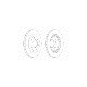 Гальмівний диск FERODO DDF1757C зображення 1