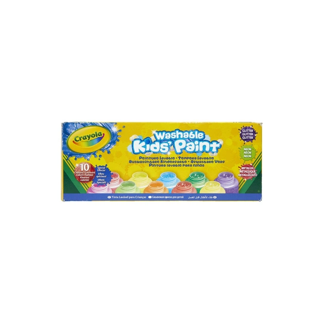 Гуашеві фарби Crayola Special Effects у пляшках (washable), 10 шт (54-2395) - изображение 1