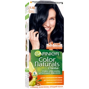 Фарба для волосся Garnier Color Naturals 1.10 - Чорне вугілля 110 мл (3600542425087) зображення 1