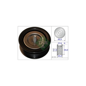 Ролик натягувача ременя INA 532 0671 10 зображення 1
