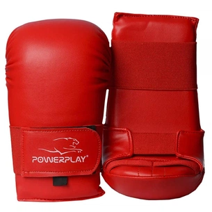 Рукавички для карате PowerPlay 3027 Червоні L (PP_3027_L_Red) зображення 1
