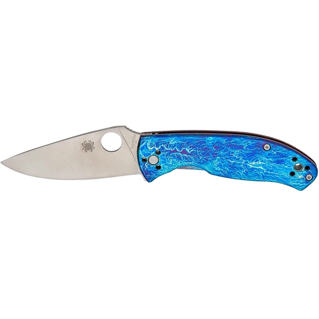 Ніж Spyderco Tenacious D2 Titanium Blue (C122TIBLD2P) - зображення 1